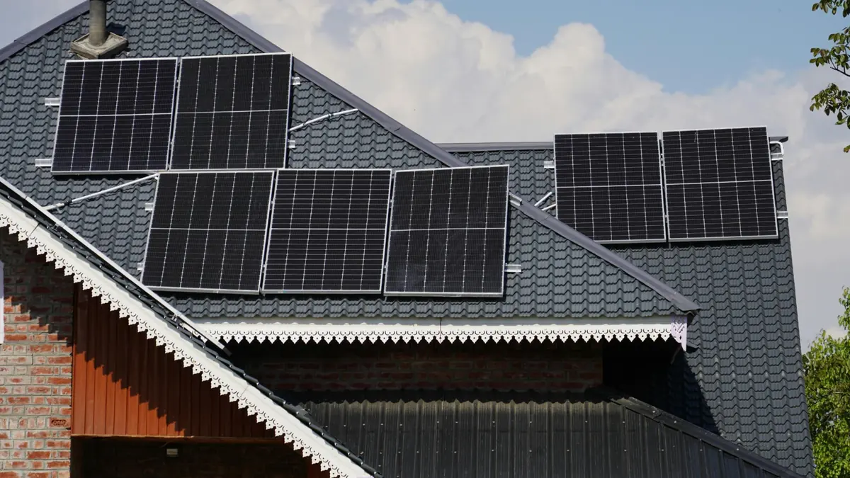 Solar panels and battery backup system installed at a Johannesburg facility to protect water pump operation through load-shedding stages