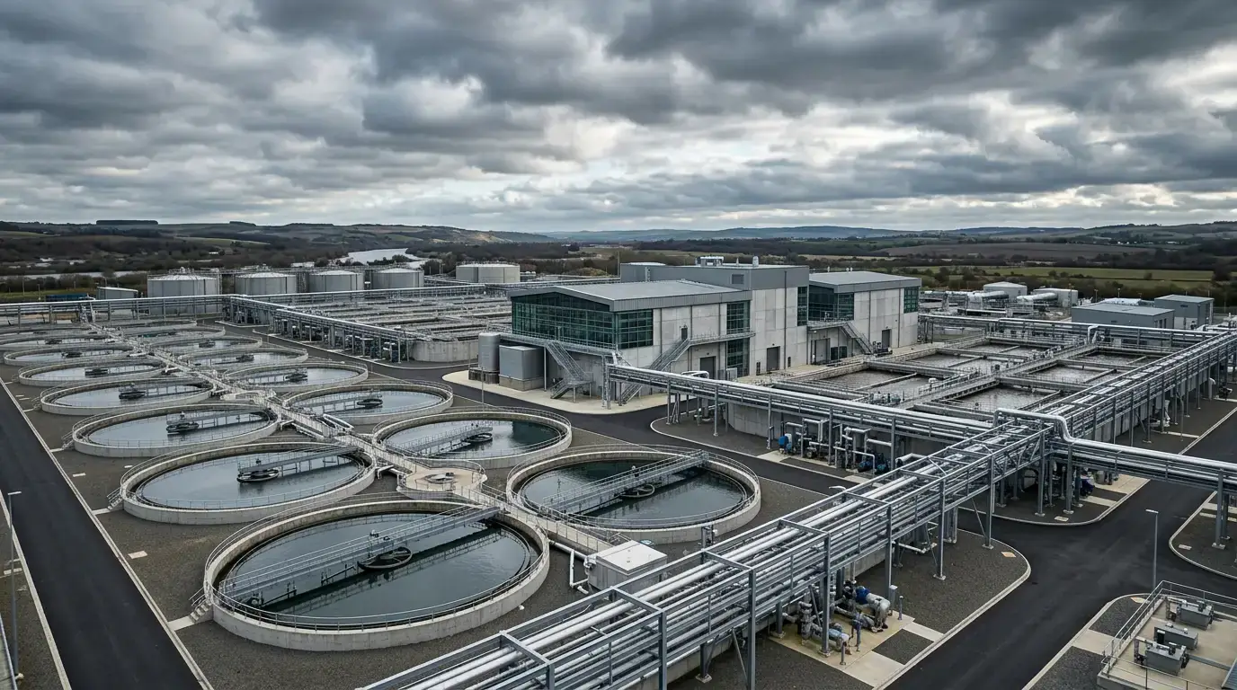 Large-scale modern water treatment plant