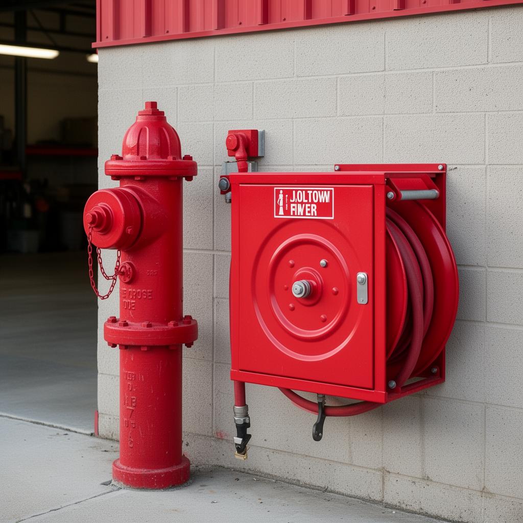 Fire hydrant and hose reel