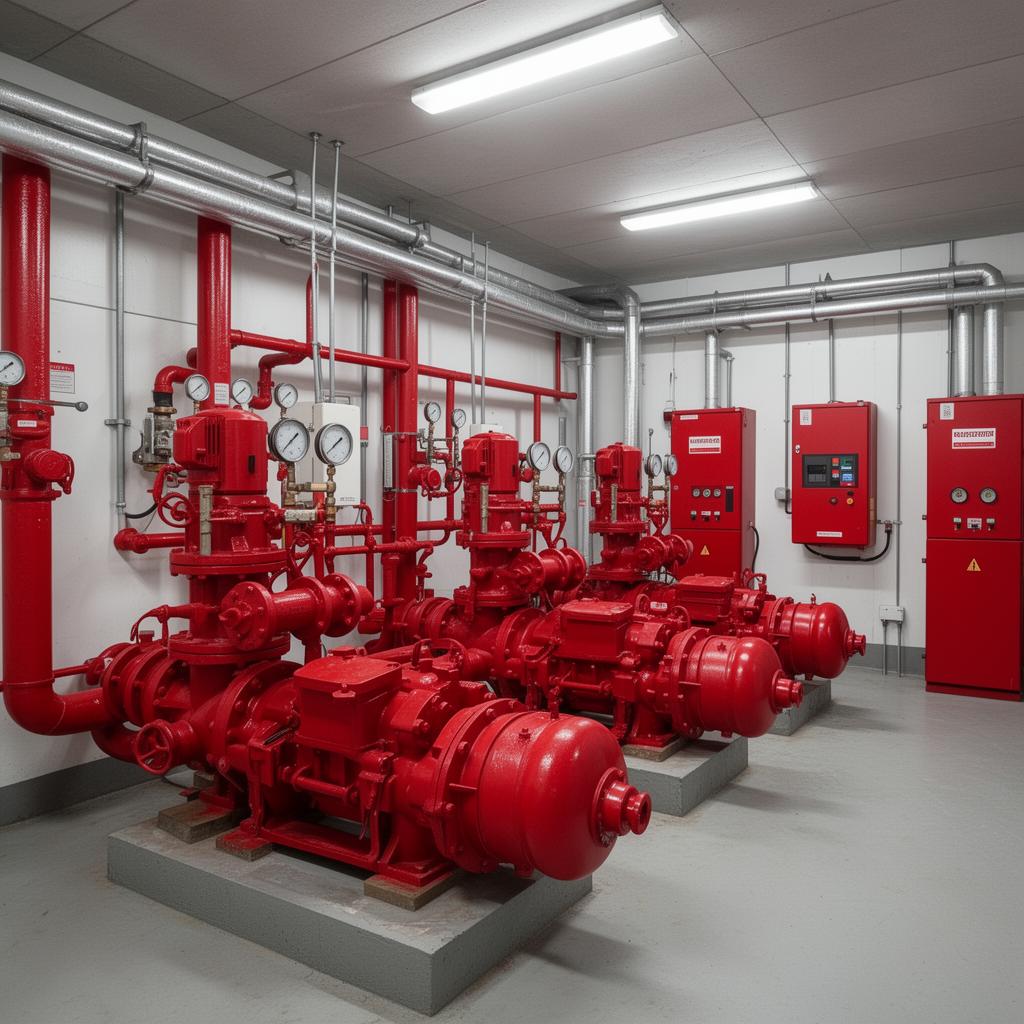 Fire pump station
