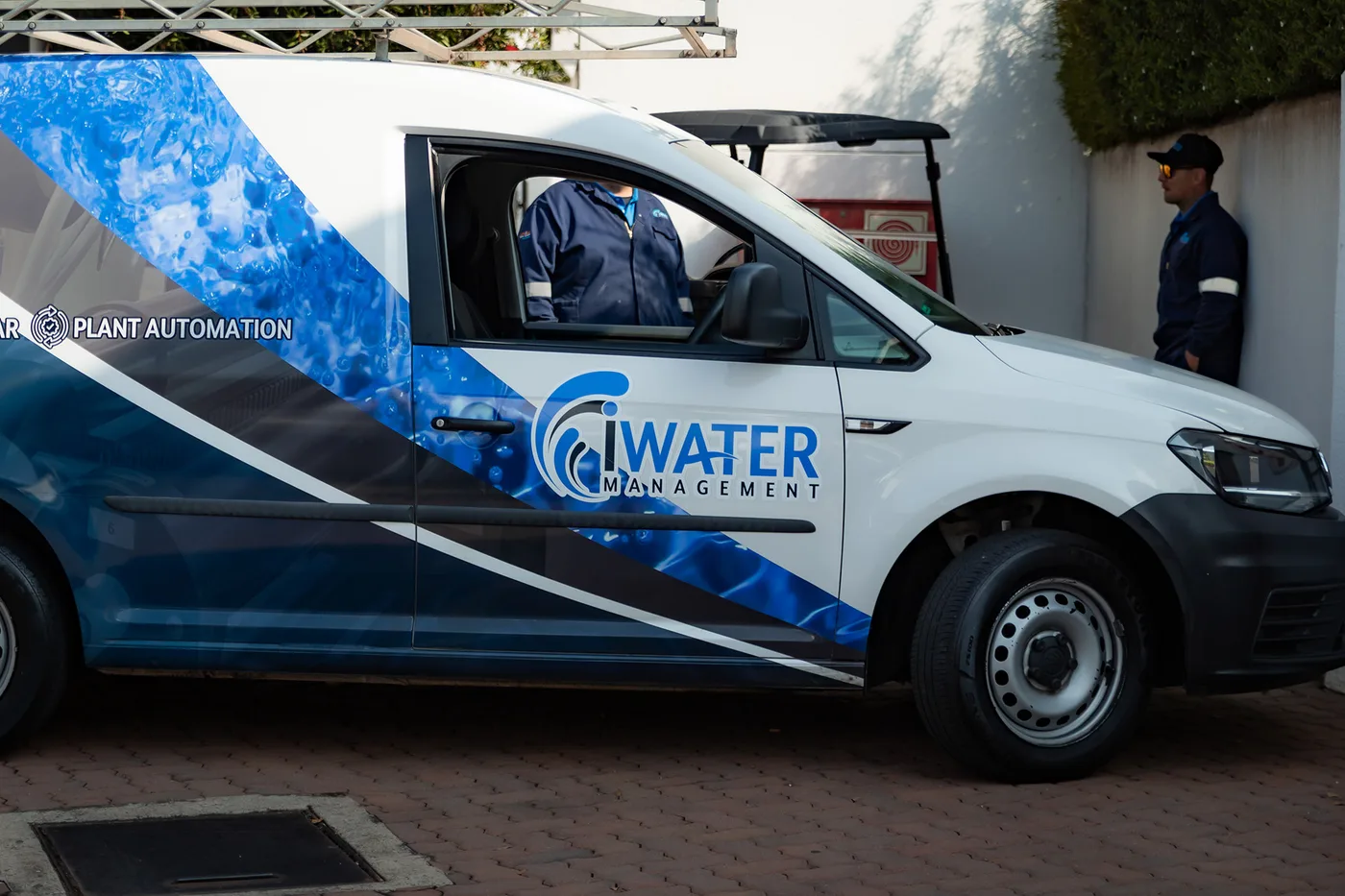 Branded van front