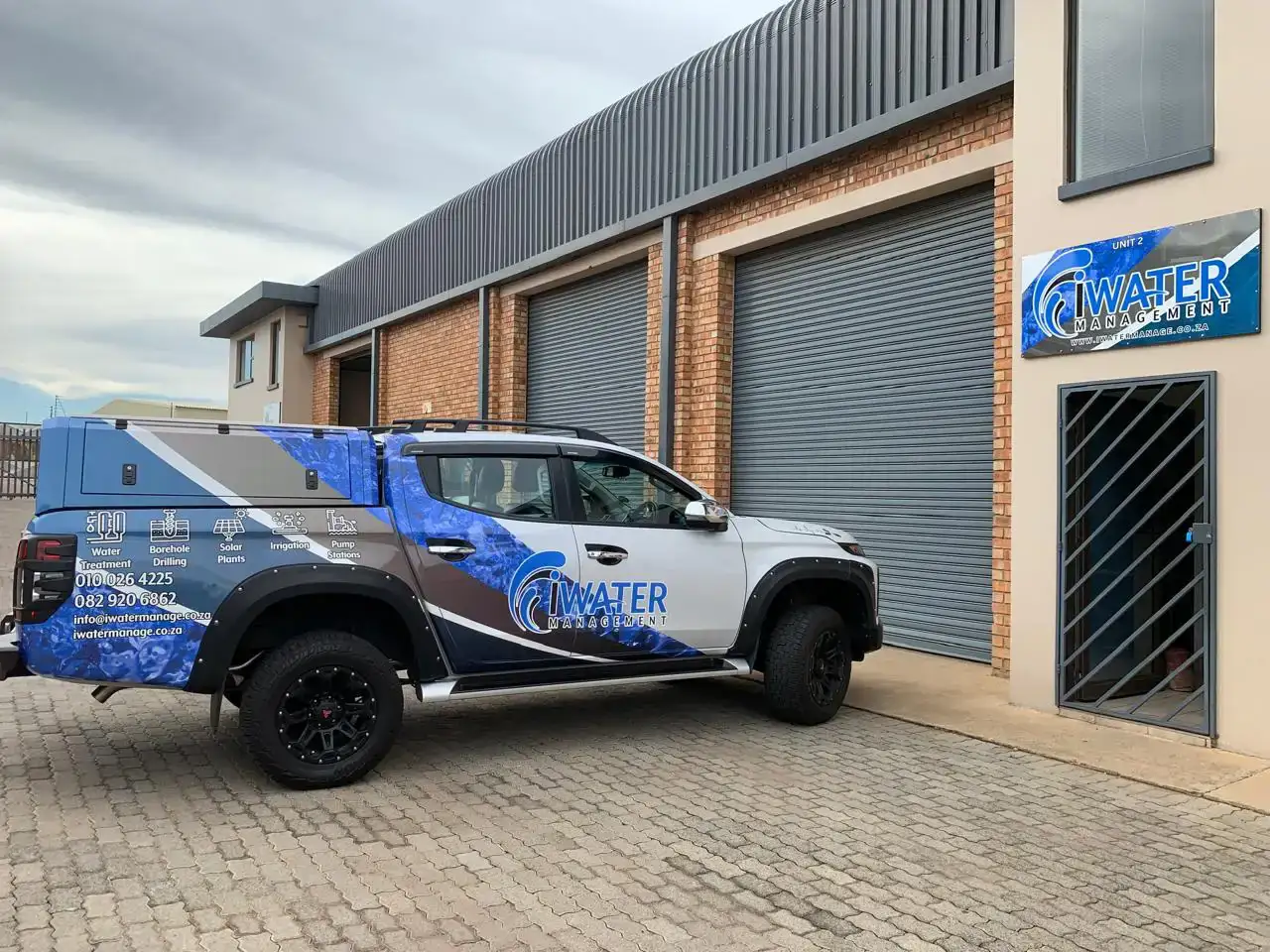 HQ branded vehicle