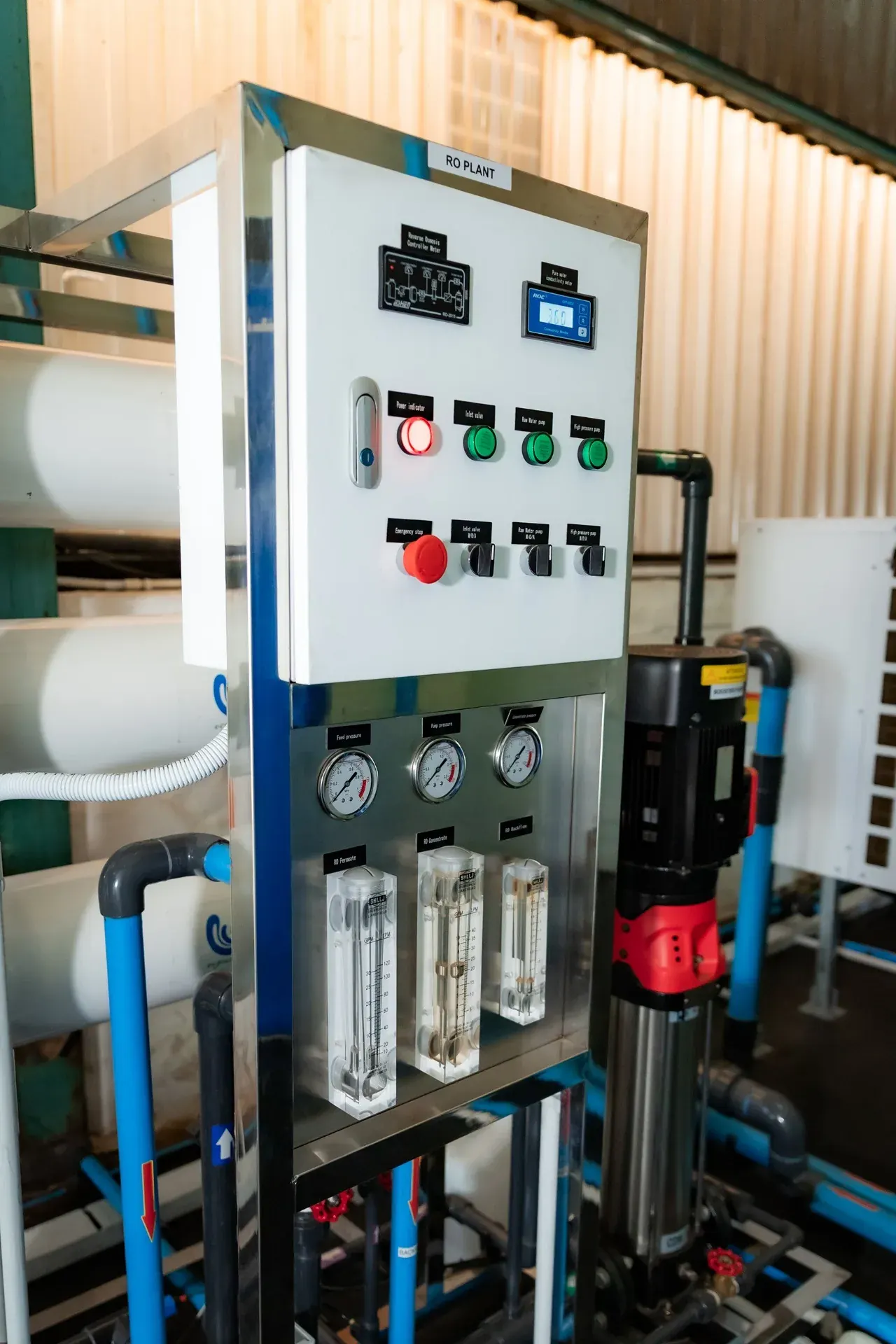 RO plant panel
