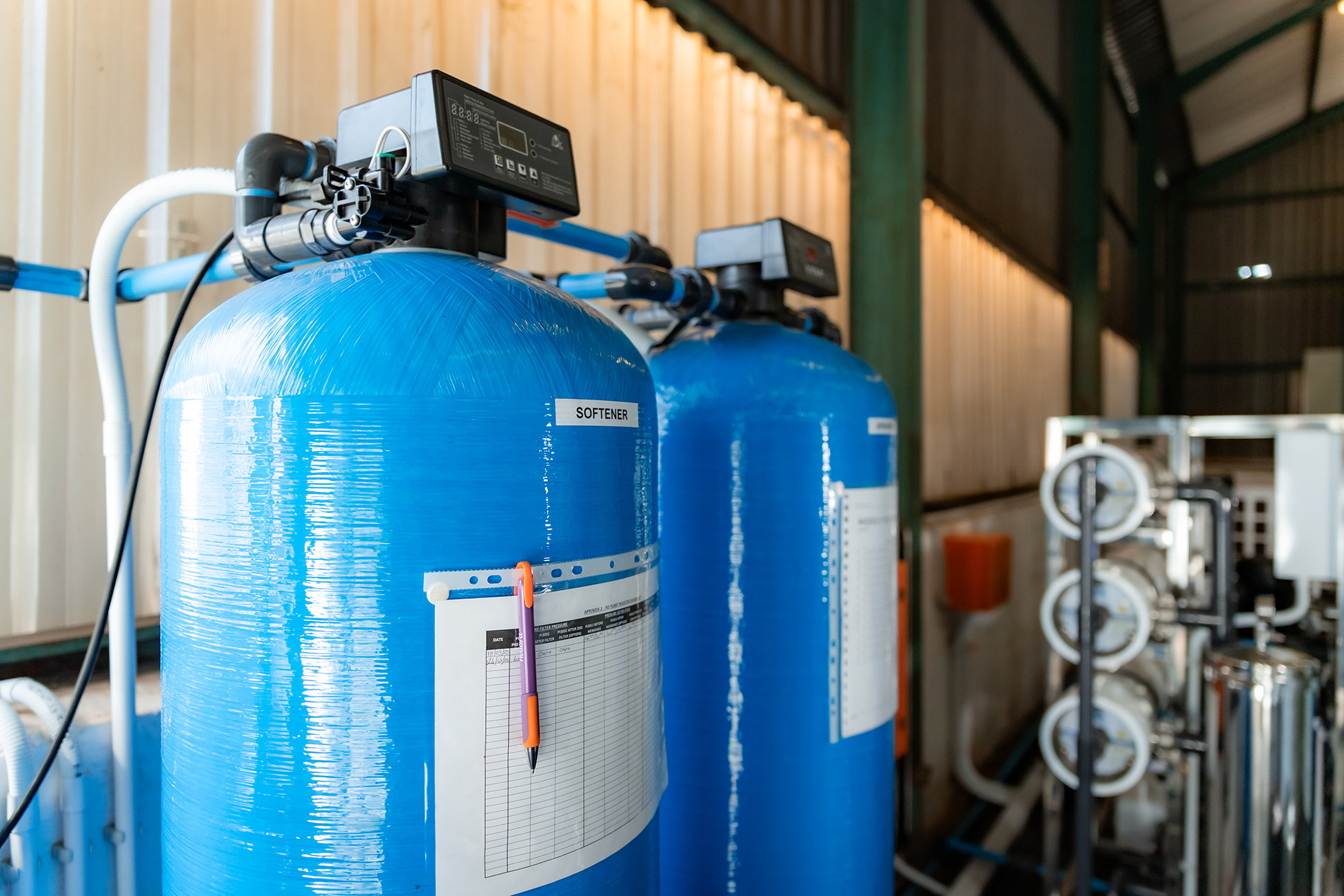 Softener tanks