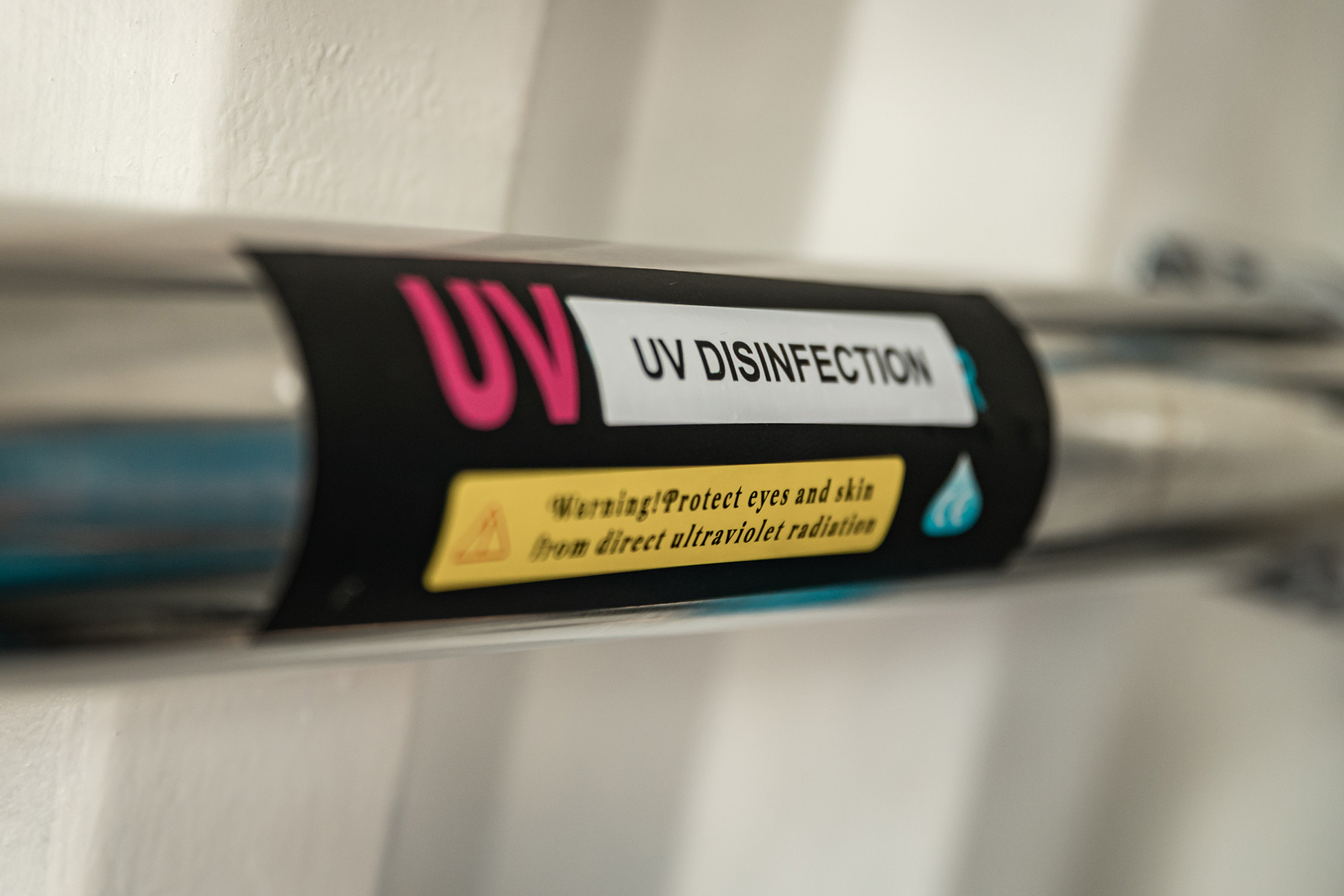 UV disinfection closeup